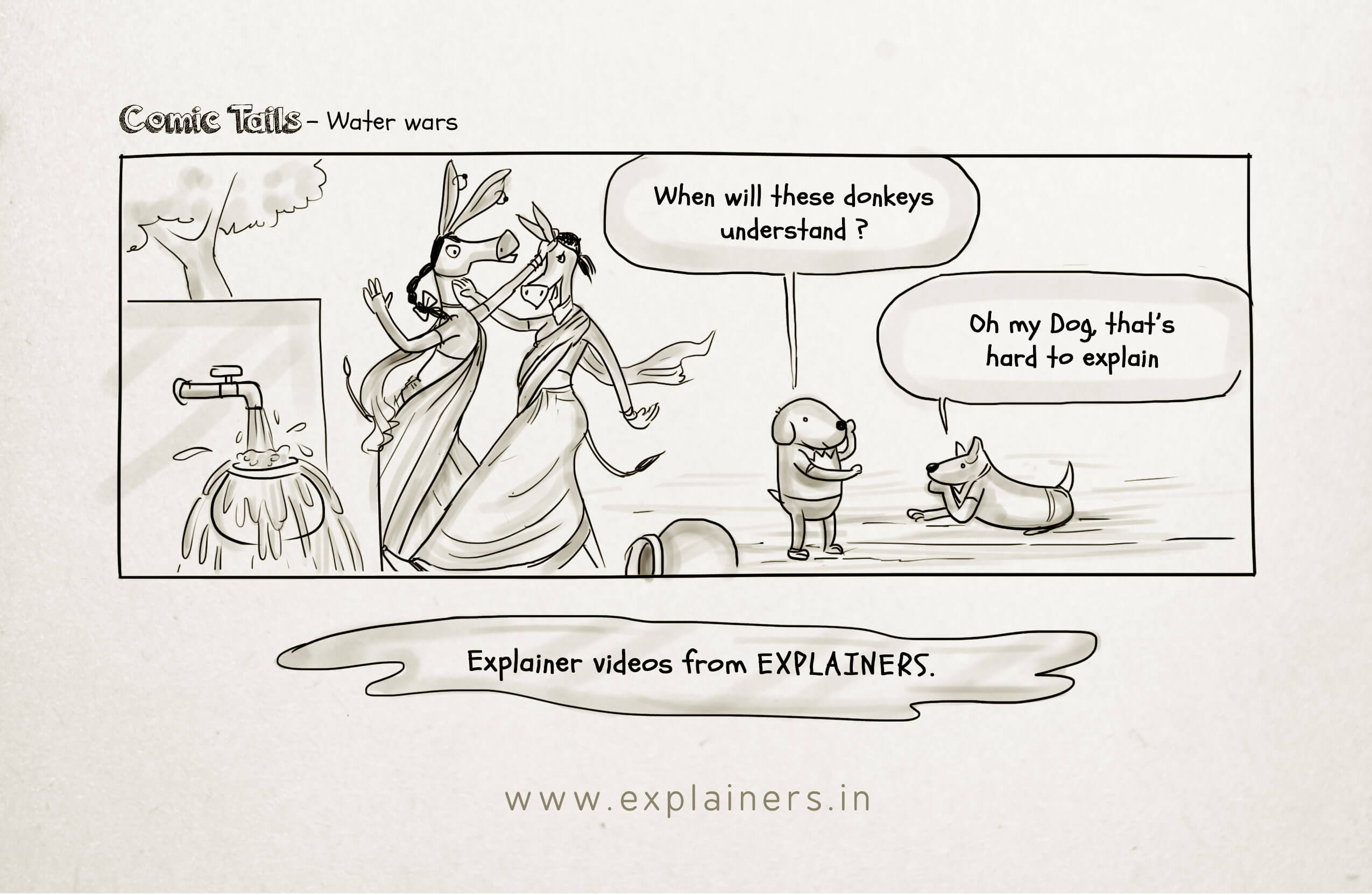 Comic Tails, Water wars, Explainers, Animation Videos